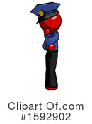 Red Design Mascot Clipart #1592902 by Leo Blanchette