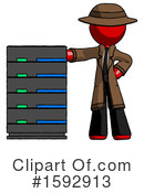Red Design Mascot Clipart #1592913 by Leo Blanchette