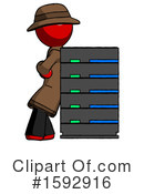 Red Design Mascot Clipart #1592916 by Leo Blanchette