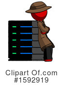 Red Design Mascot Clipart #1592919 by Leo Blanchette