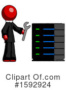Red Design Mascot Clipart #1592924 by Leo Blanchette