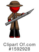Red Design Mascot Clipart #1592928 by Leo Blanchette