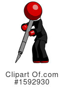 Red Design Mascot Clipart #1592930 by Leo Blanchette