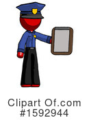 Red Design Mascot Clipart #1592944 by Leo Blanchette