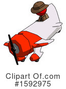 Red Design Mascot Clipart #1592975 by Leo Blanchette