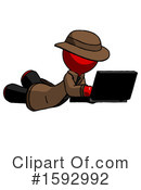Red Design Mascot Clipart #1592992 by Leo Blanchette
