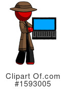 Red Design Mascot Clipart #1593005 by Leo Blanchette