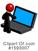 Red Design Mascot Clipart #1593007 by Leo Blanchette