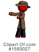 Red Design Mascot Clipart #1593027 by Leo Blanchette