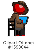 Red Design Mascot Clipart #1593044 by Leo Blanchette