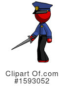 Red Design Mascot Clipart #1593052 by Leo Blanchette