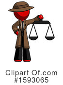 Red Design Mascot Clipart #1593065 by Leo Blanchette
