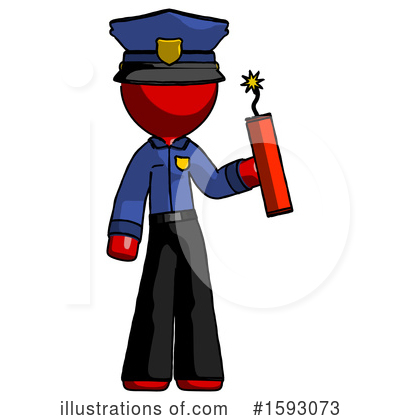 Royalty-Free (RF) Red Design Mascot Clipart Illustration by Leo Blanchette - Stock Sample #1593073