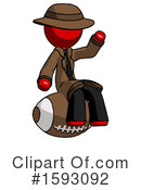 Red Design Mascot Clipart #1593092 by Leo Blanchette