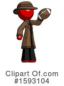 Red Design Mascot Clipart #1593104 by Leo Blanchette