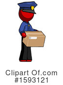 Red Design Mascot Clipart #1593121 by Leo Blanchette