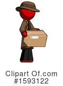 Red Design Mascot Clipart #1593122 by Leo Blanchette