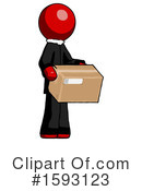 Red Design Mascot Clipart #1593123 by Leo Blanchette