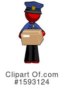 Red Design Mascot Clipart #1593124 by Leo Blanchette