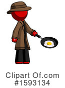 Red Design Mascot Clipart #1593134 by Leo Blanchette