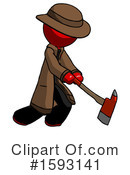 Red Design Mascot Clipart #1593141 by Leo Blanchette