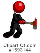 Red Design Mascot Clipart #1593144 by Leo Blanchette