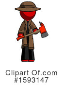 Red Design Mascot Clipart #1593147 by Leo Blanchette