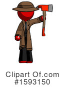 Red Design Mascot Clipart #1593150 by Leo Blanchette