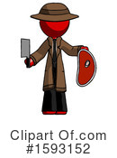 Red Design Mascot Clipart #1593152 by Leo Blanchette