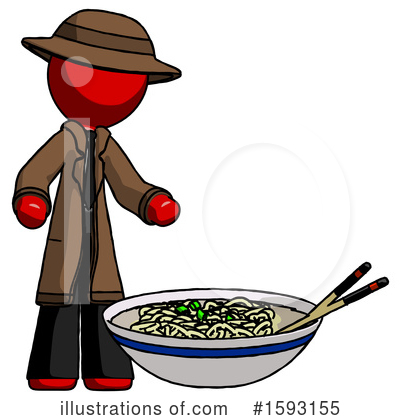 Royalty-Free (RF) Red Design Mascot Clipart Illustration by Leo Blanchette - Stock Sample #1593155