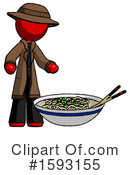Red Design Mascot Clipart #1593155 by Leo Blanchette