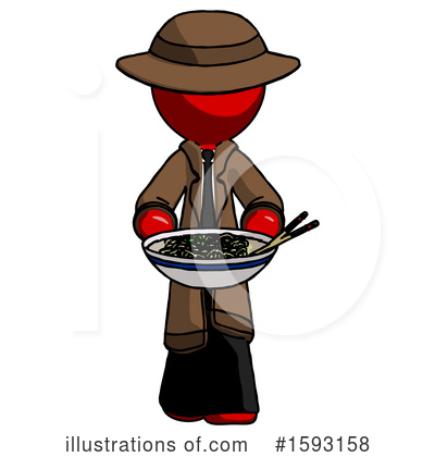Royalty-Free (RF) Red Design Mascot Clipart Illustration by Leo Blanchette - Stock Sample #1593158