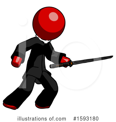 Royalty-Free (RF) Red Design Mascot Clipart Illustration by Leo Blanchette - Stock Sample #1593180