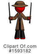 Red Design Mascot Clipart #1593182 by Leo Blanchette