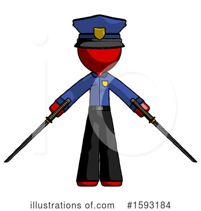 Royalty-Free (RF) Red Design Mascot Clipart Illustration by Leo Blanchette - Stock Sample #1593184