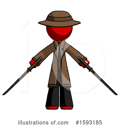 Royalty-Free (RF) Red Design Mascot Clipart Illustration by Leo Blanchette - Stock Sample #1593185