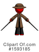 Red Design Mascot Clipart #1593185 by Leo Blanchette