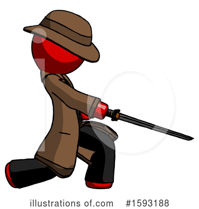 Royalty-Free (RF) Red Design Mascot Clipart Illustration by Leo Blanchette - Stock Sample #1593188