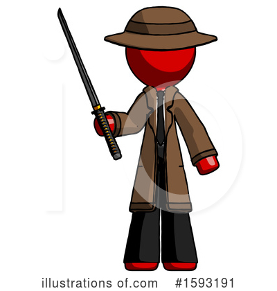 Royalty-Free (RF) Red Design Mascot Clipart Illustration by Leo Blanchette - Stock Sample #1593191