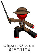 Red Design Mascot Clipart #1593194 by Leo Blanchette