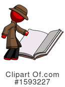 Red Design Mascot Clipart #1593227 by Leo Blanchette
