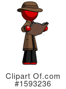 Red Design Mascot Clipart #1593236 by Leo Blanchette