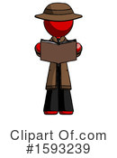 Red Design Mascot Clipart #1593239 by Leo Blanchette
