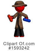 Red Design Mascot Clipart #1593242 by Leo Blanchette
