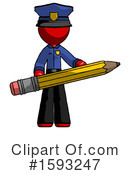 Red Design Mascot Clipart #1593247 by Leo Blanchette