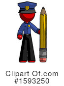 Red Design Mascot Clipart #1593250 by Leo Blanchette