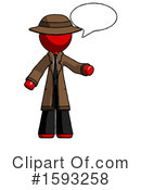 Red Design Mascot Clipart #1593258 by Leo Blanchette
