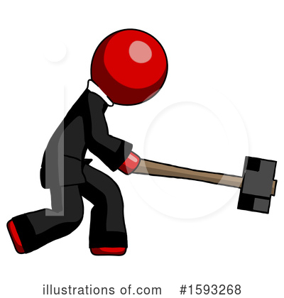 Royalty-Free (RF) Red Design Mascot Clipart Illustration by Leo Blanchette - Stock Sample #1593268