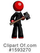 Red Design Mascot Clipart #1593270 by Leo Blanchette