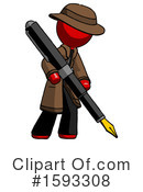 Red Design Mascot Clipart #1593308 by Leo Blanchette